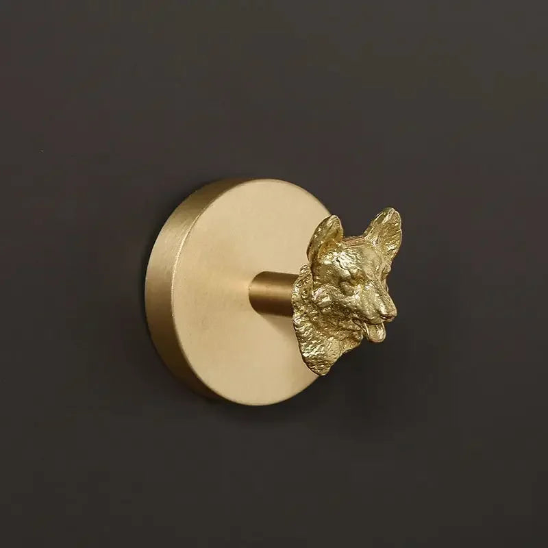Supporto Decorativo per Asciugamani in Ottone da Muro per Bagno