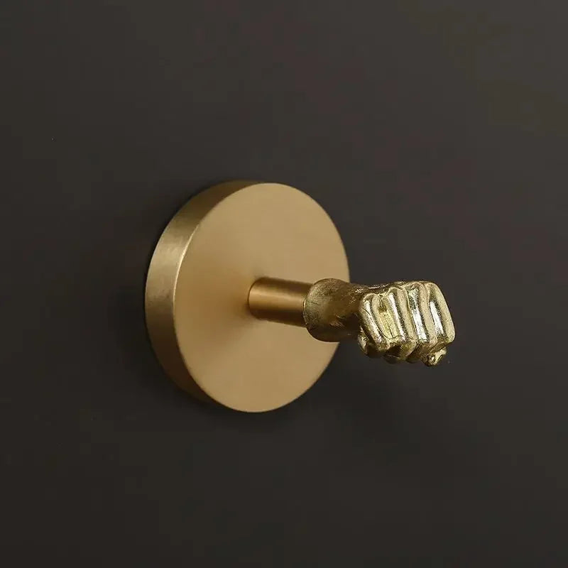 Supporto Decorativo per Asciugamani in Ottone da Muro per Bagno