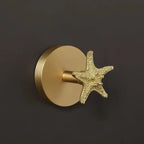 Supporto Decorativo per Asciugamani in Ottone da Muro per Bagno