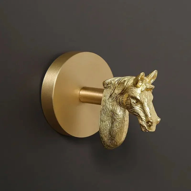 Supporto Decorativo per Asciugamani in Ottone da Muro per Bagno