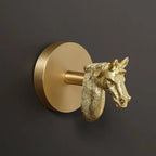 Supporto Decorativo per Asciugamani in Ottone da Muro per Bagno