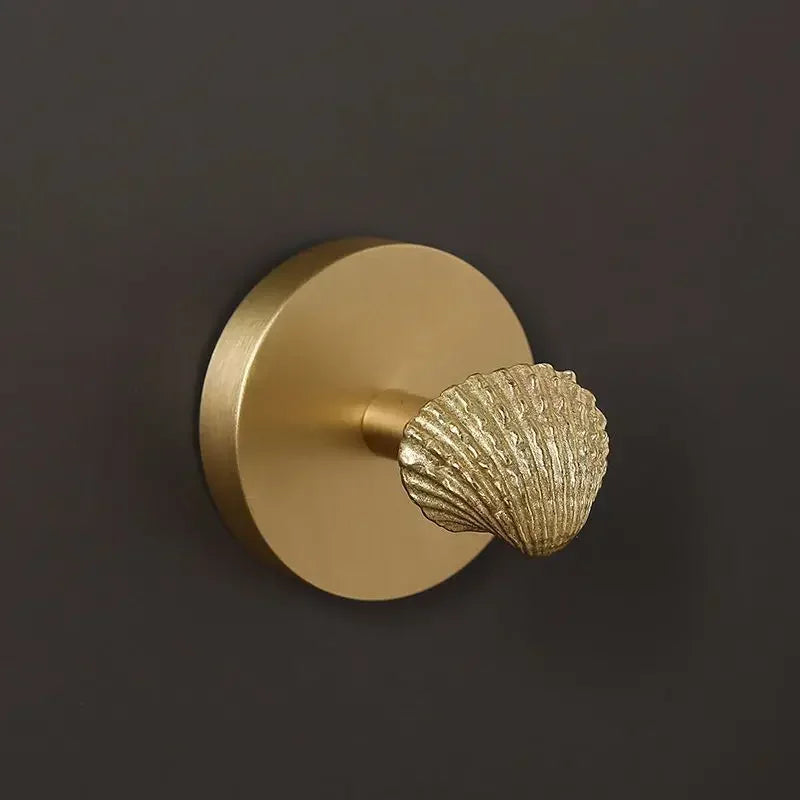 Supporto Decorativo per Asciugamani in Ottone da Muro per Bagno
