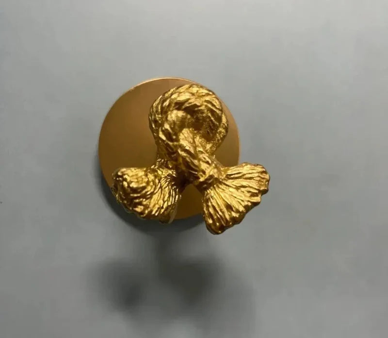 Supporto Decorativo per Asciugamani in Ottone da Muro per Bagno