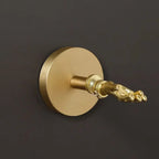 Supporto Decorativo per Asciugamani in Ottone da Muro per Bagno