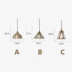 Lampada a Sospensione Vintage in Ottone Stile Nordico