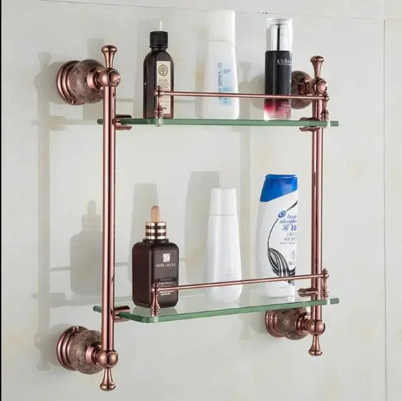 Accessori da Bagno in Ottone Giada Lusso Accessori Doccia Oro Rosa