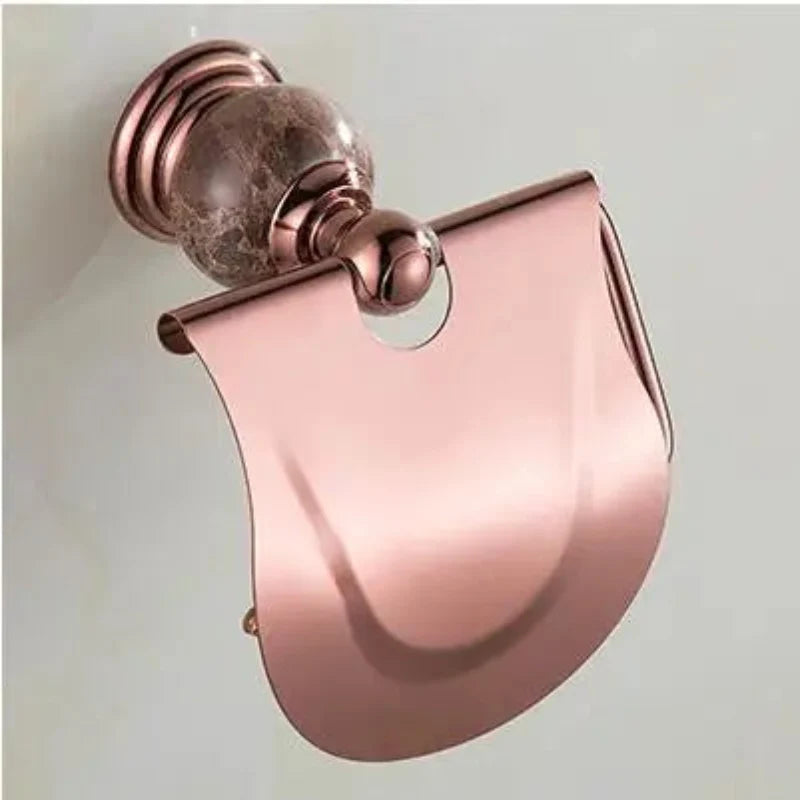 Accessori da Bagno in Ottone Giada Lusso Accessori Doccia Oro Rosa
