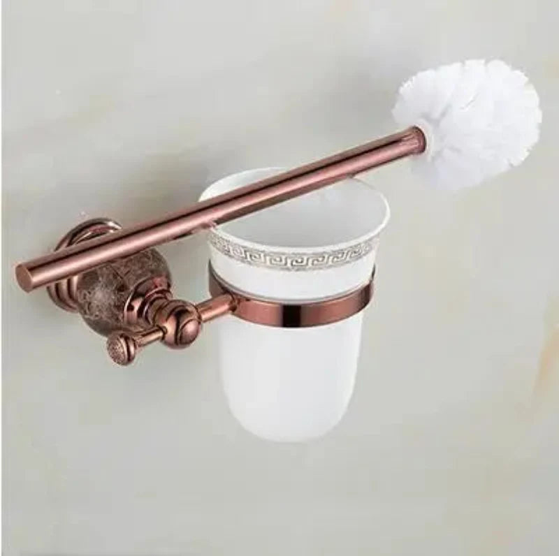 Accessori da Bagno in Ottone Giada Lusso Accessori Doccia Oro Rosa
