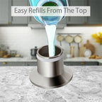 Dispenser per Sapone Liquido con Pompa in Ottone con Bottiglia per Lavello da Cucina