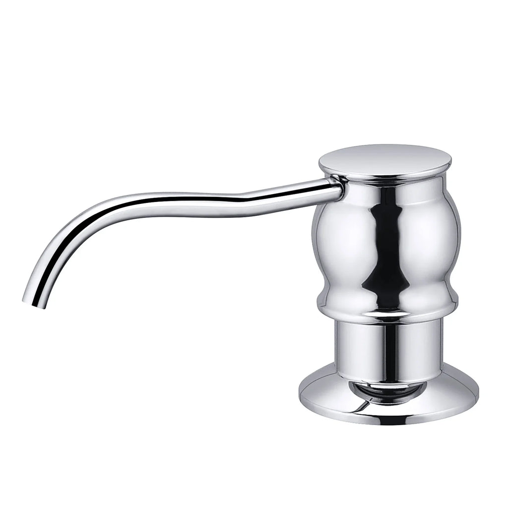 Dispenser per Sapone Liquido con Pompa in Ottone con Bottiglia per Lavello da Cucina