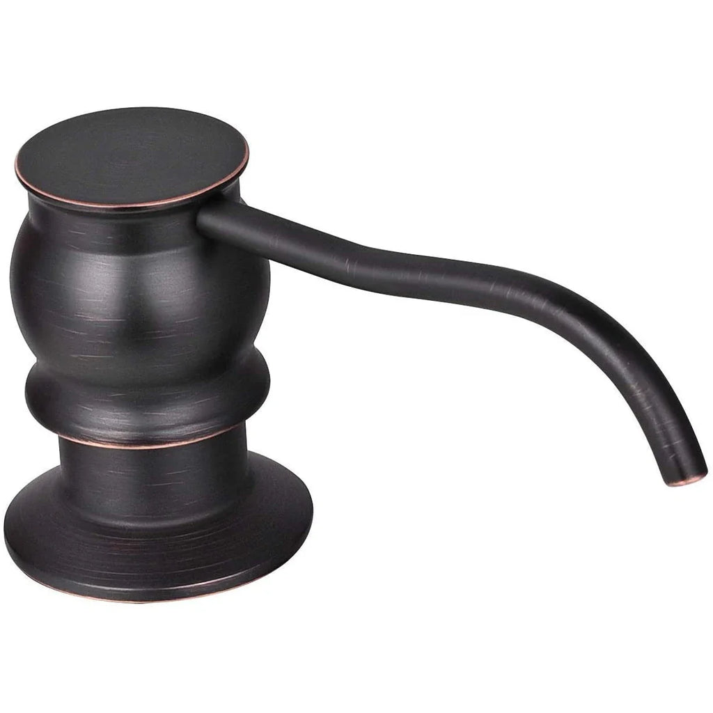 Dispenser per Sapone Liquido con Pompa in Ottone con Bottiglia per Lavello da Cucina
