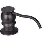 Dispenser per Sapone Liquido con Pompa in Ottone con Bottiglia per Lavello da Cucina