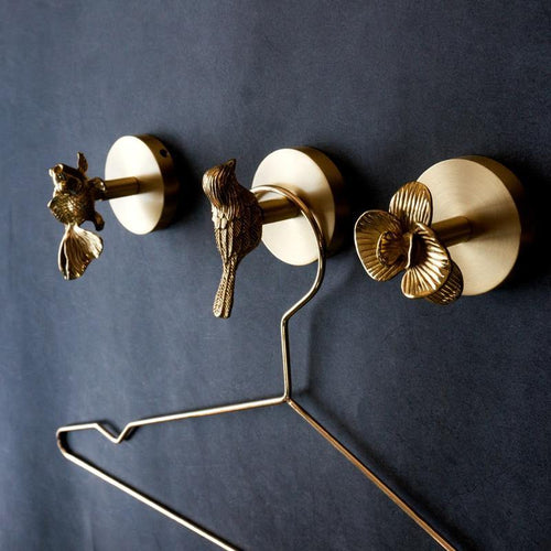 BRASSBEAST – Appendiabiti Decorativo in Ottone con Finitura Dorata