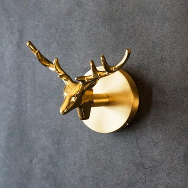 BRASSBEAST – Appendiabiti Decorativo in Ottone con Finitura Dorata