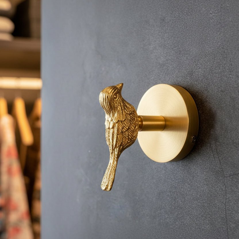 BRASSBEAST – Appendiabiti Decorativo in Ottone con Finitura Dorata