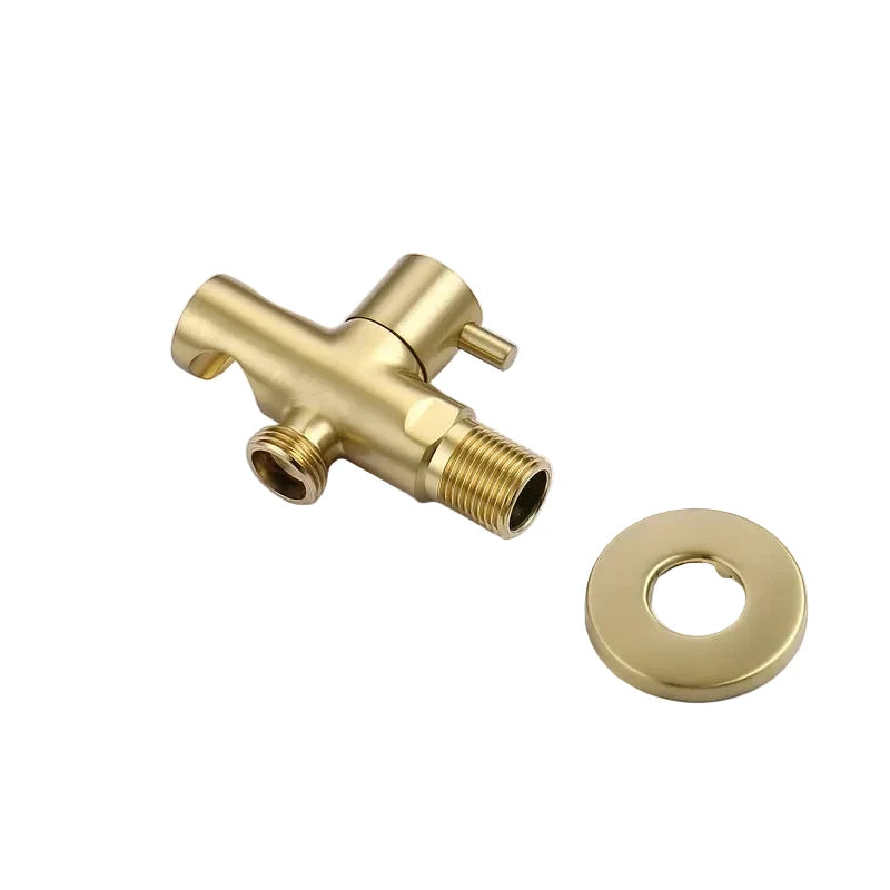 Spruzzatore per Bidet in Oro Spazzolato per Pulizia del WC con Corpo in Ottone