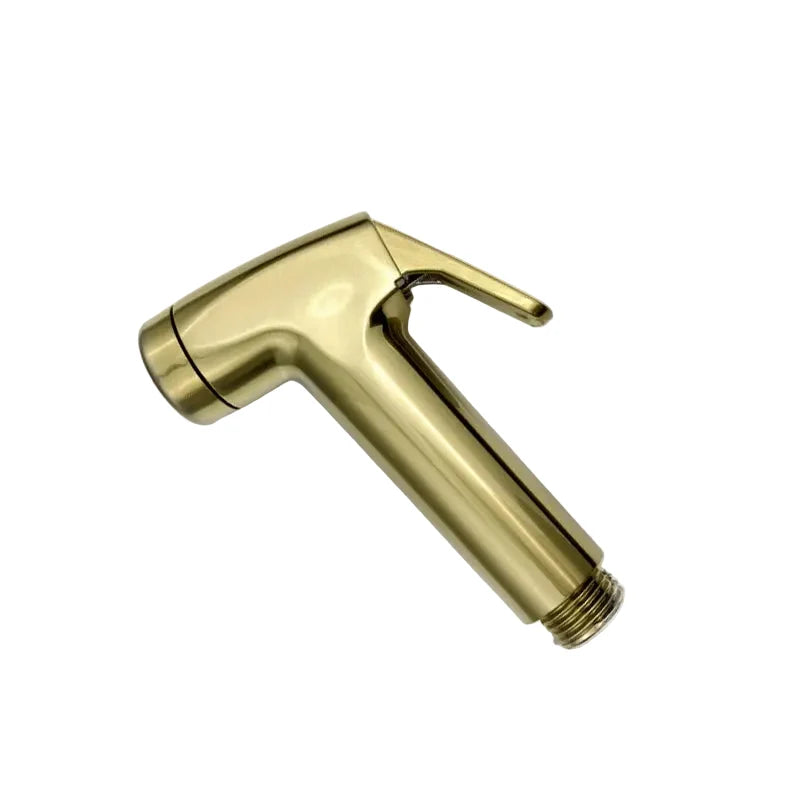 Spruzzatore per Bidet in Oro Spazzolato per Pulizia del WC con Corpo in Ottone