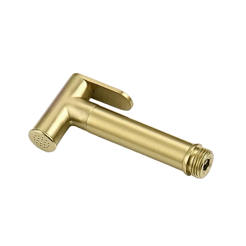 Spruzzatore per Bidet in Oro Spazzolato per Pulizia del WC con Corpo in Ottone