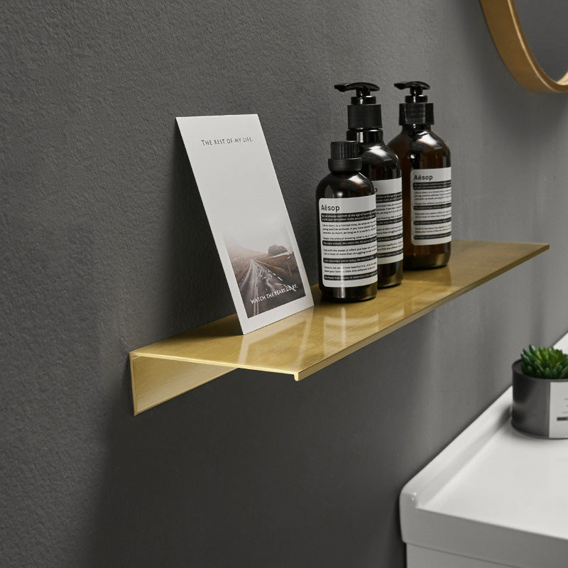 Mensole per Shampoo e Cosmetici in Alluminio Nero Bianco Oro Spazzolato per Bagno