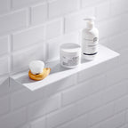 Mensole per Shampoo e Cosmetici in Alluminio Nero Bianco Oro Spazzolato per Bagno