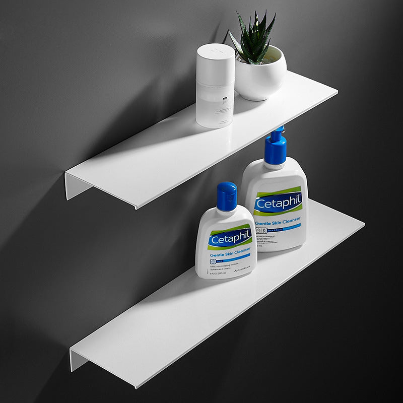 Mensole per Shampoo e Cosmetici in Alluminio Nero Bianco Oro Spazzolato per Bagno