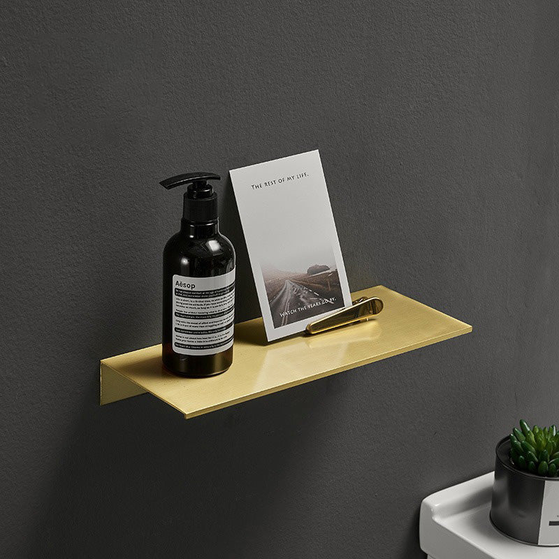 Mensole per Shampoo e Cosmetici in Alluminio Nero Bianco Oro Spazzolato per Bagno