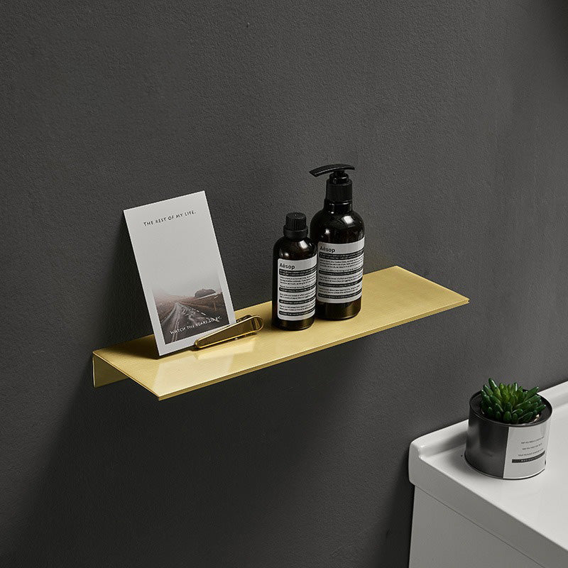 Mensole per Shampoo e Cosmetici in Alluminio Nero Bianco Oro Spazzolato per Bagno