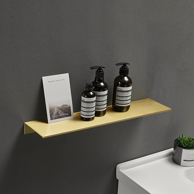 Mensole per Shampoo e Cosmetici in Alluminio Nero Bianco Oro Spazzolato per Bagno