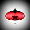 Lampada a sospensione in vetro colorato – Illuminazione nordica moderna per ambienti accoglienti