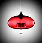 Lampada a sospensione in vetro colorato – Illuminazione nordica moderna per ambienti accoglienti