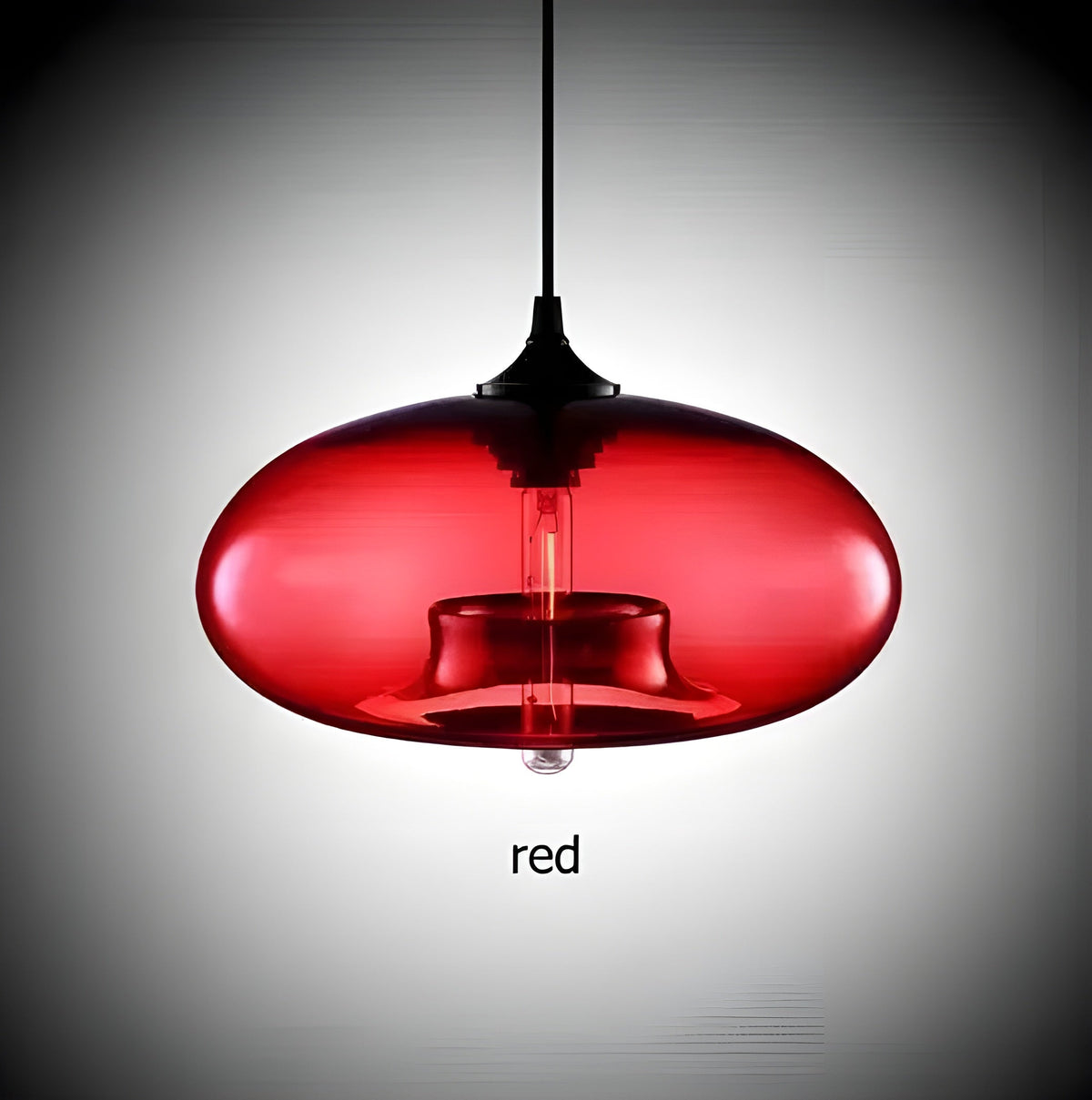Lampada a sospensione in vetro colorato – Illuminazione nordica moderna per ambienti accoglienti