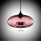 Lampada a sospensione in vetro colorato – Illuminazione nordica moderna per ambienti accoglienti