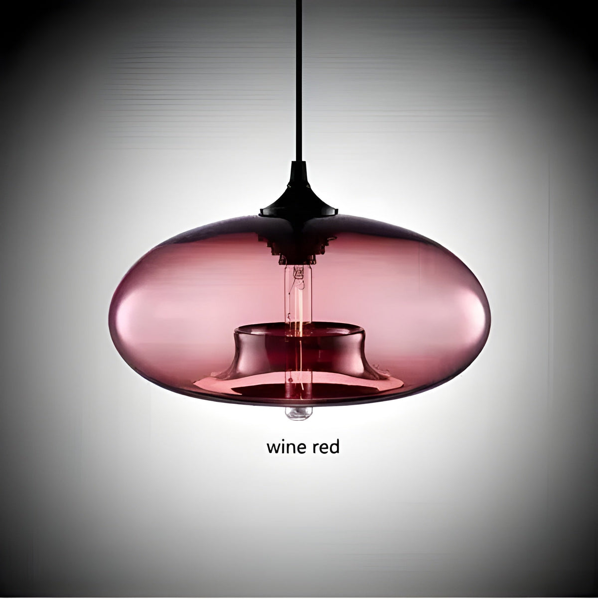 Lampada a sospensione in vetro colorato – Illuminazione nordica moderna per ambienti accoglienti