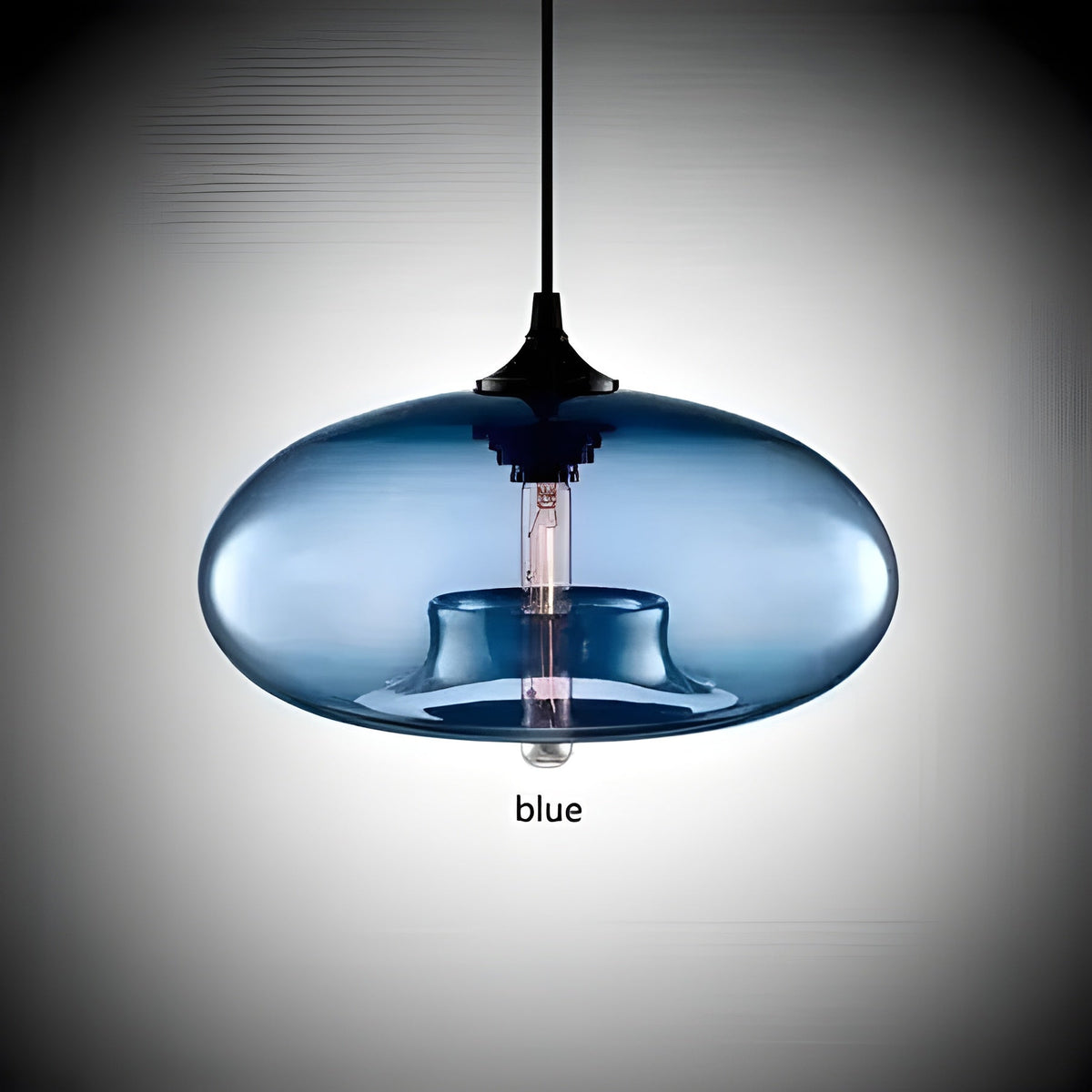 Lampada a sospensione in vetro colorato – Illuminazione nordica moderna per ambienti accoglienti