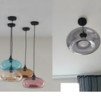 Lampada a sospensione in vetro colorato – Illuminazione nordica moderna per ambienti accoglienti