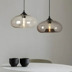Lampada a sospensione in vetro colorato – Illuminazione nordica moderna per ambienti accoglienti