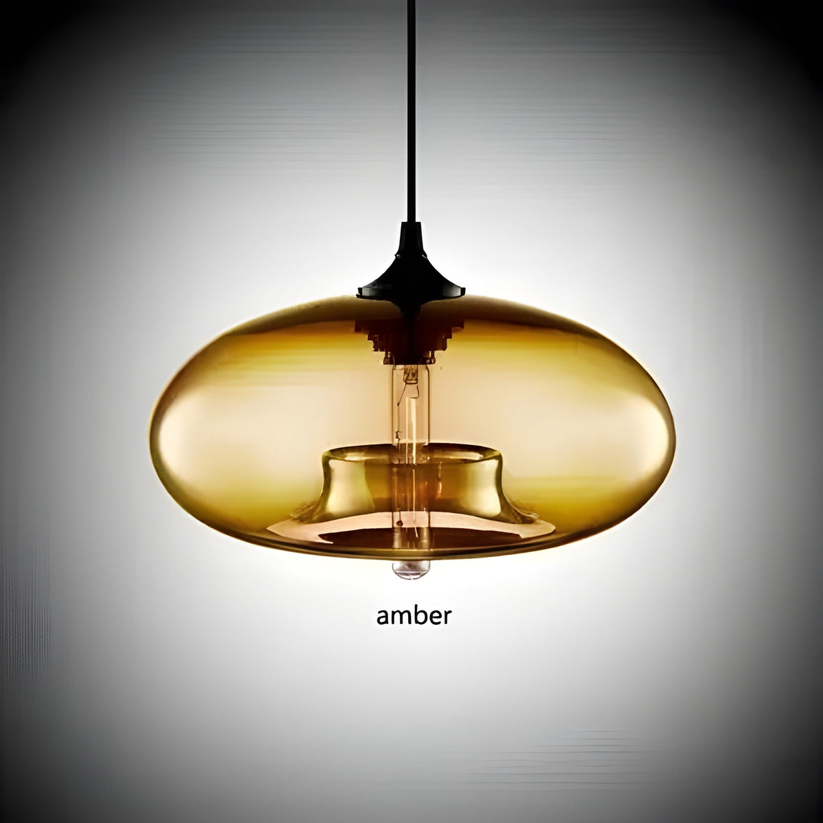 Lampada a sospensione in vetro colorato – Illuminazione nordica moderna per ambienti accoglienti