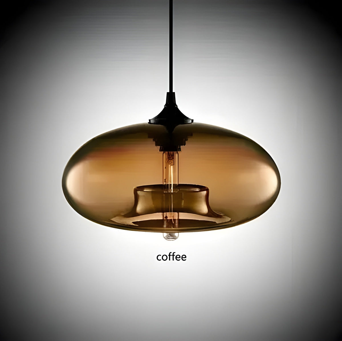 Lampada a sospensione in vetro colorato – Illuminazione nordica moderna per ambienti accoglienti