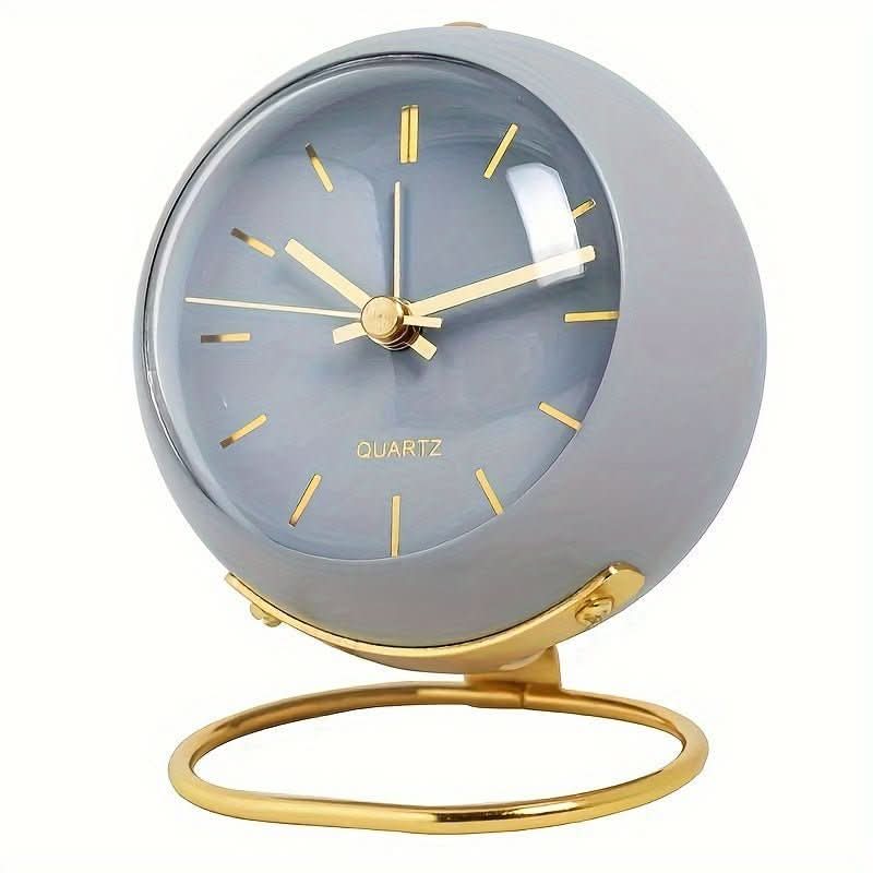 Buzzley – Orologio Alarm Analogico Retro con Movimento Silenzioso