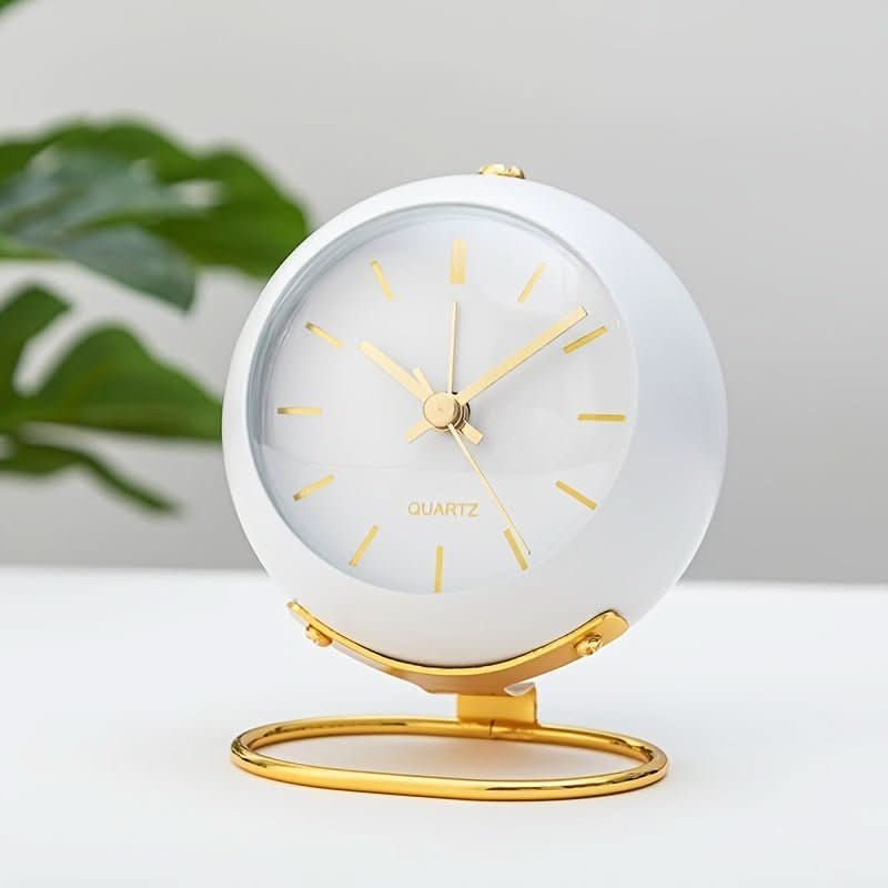 Buzzley – Orologio Alarm Analogico Retro con Movimento Silenzioso