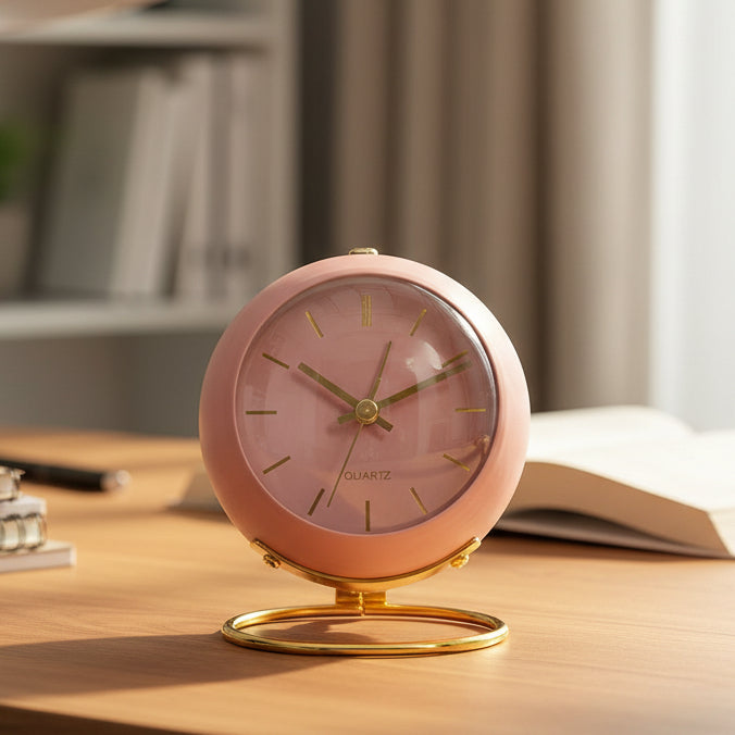 Buzzley – Orologio Alarm Analogico Retro con Movimento Silenzioso