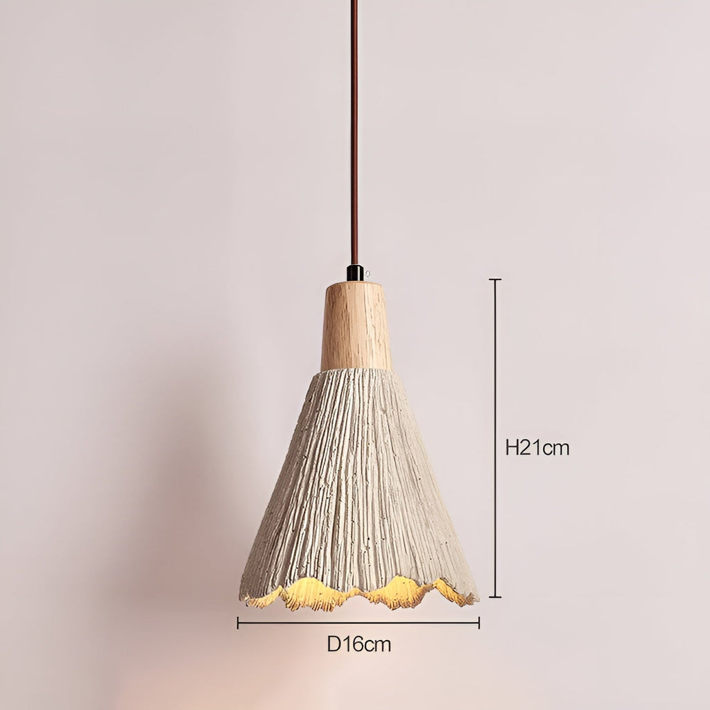 Lampada a sospensione in cemento – Design senza tempo e luce calda | Per ambienti domestici