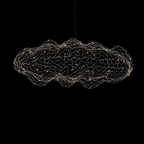 Lampada a sospensione Nuvola in Rete di Ferro Design Danese