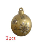 Palla di Natale Gonfiabile 60 cm – Decorazione Natalizia in PVC Resistente alle Intemperie per Esterni