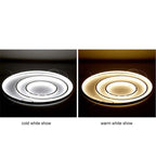 Lampada a Sospensione LED Illuminato Arisha Design Bianco/Nero/Oro Anello Interno Soggiorno/Camera da Letto