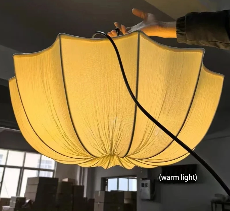 KumoWabi Lampada a Sospensione in Tessuto Giapponese Wabi-Sabi