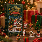 ⏳ Ultimo giorno per risparmiare il 49% – 🎄 Calendario dell'Avvento Mini Decorazioni di Natale da 24 Giorni | 24 design festivi unici e costruibili con anelli per appendere—perfetti per decorare alberi di Natale, ghirlande e allestimenti festivi 🧱