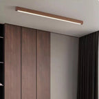 Arisha Linear Slim Ceiling Light, Legno