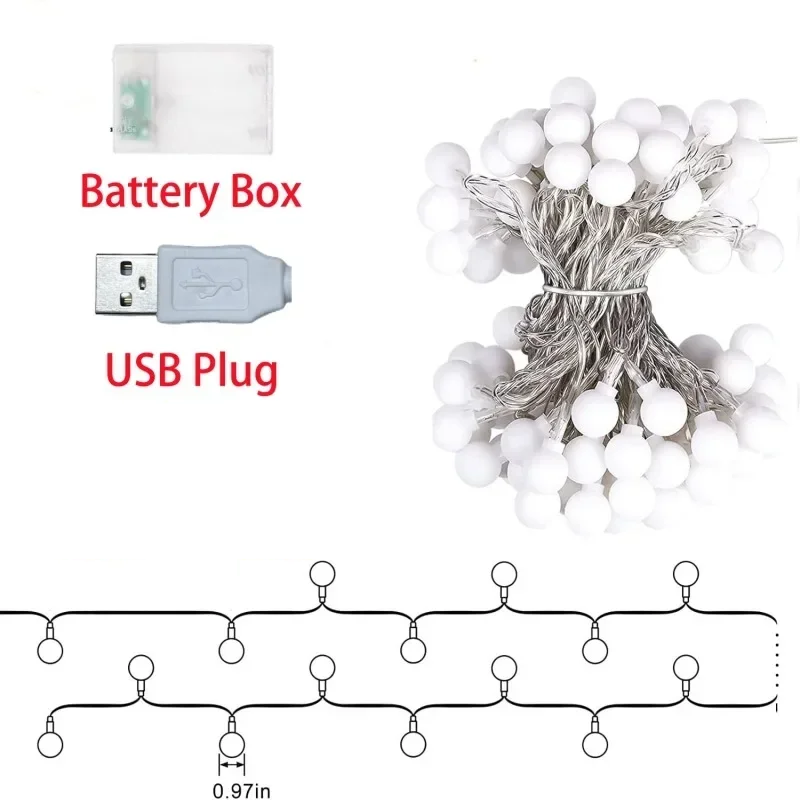 LUMIBALLS – Illuminazione a LED impermeabile a sfera con USB/Batteria per Esterni & Interni
