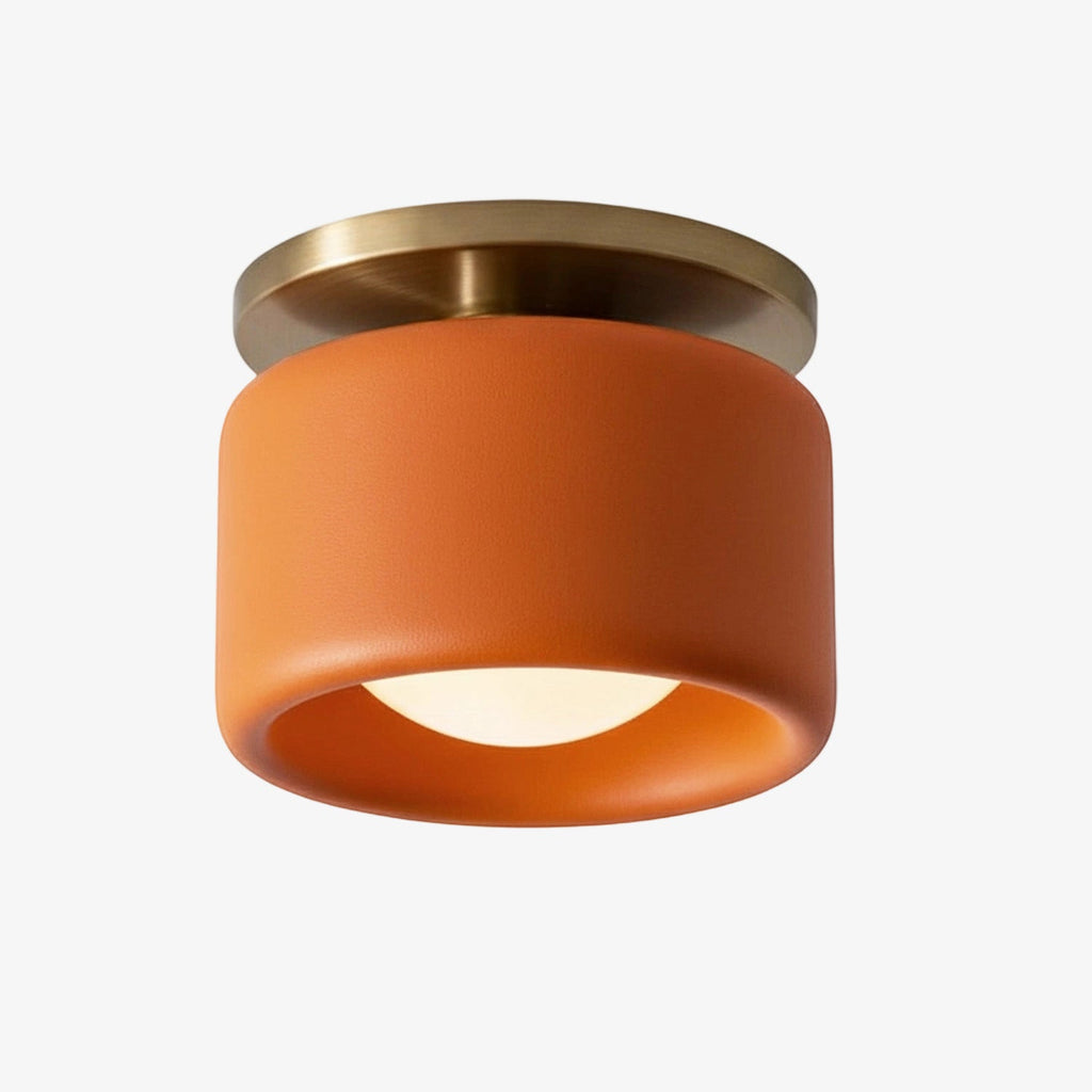 Lampada da soffitto a tamburo in porcellana